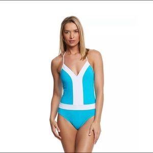 NWT Aqua one-piece swimsuit by Bleu Rod Beattie